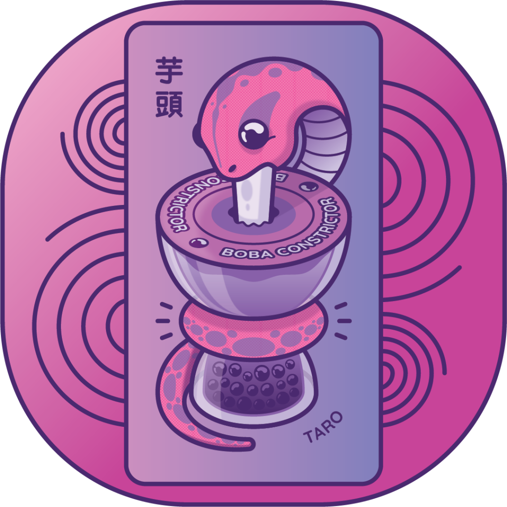 Boba Constrictor Taro flavor