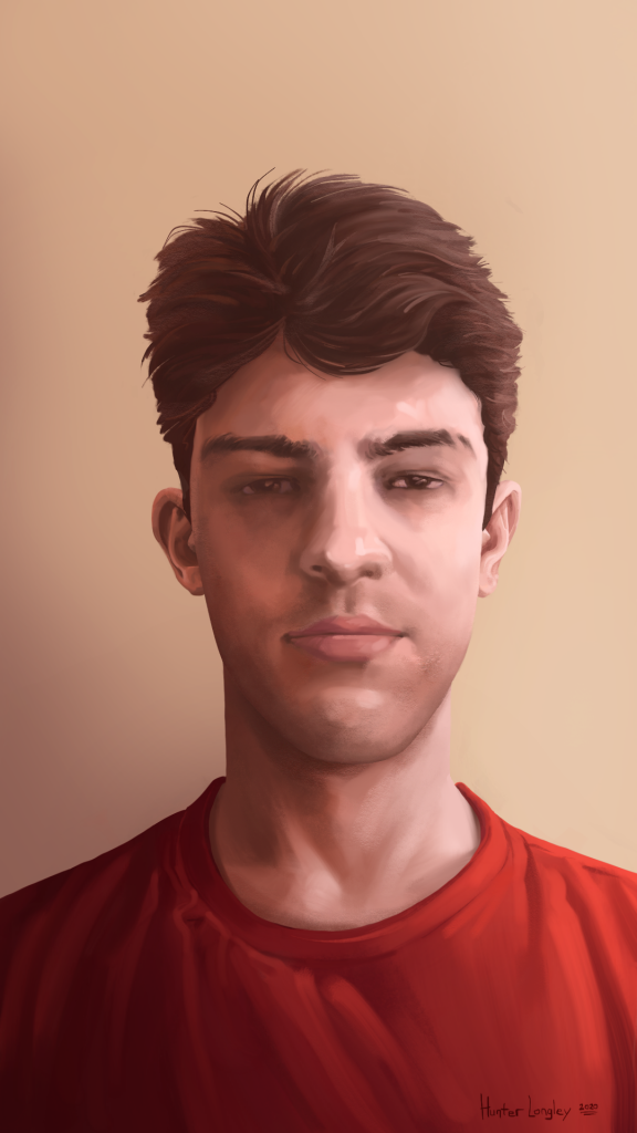 Self Portrait Painted on iPhone