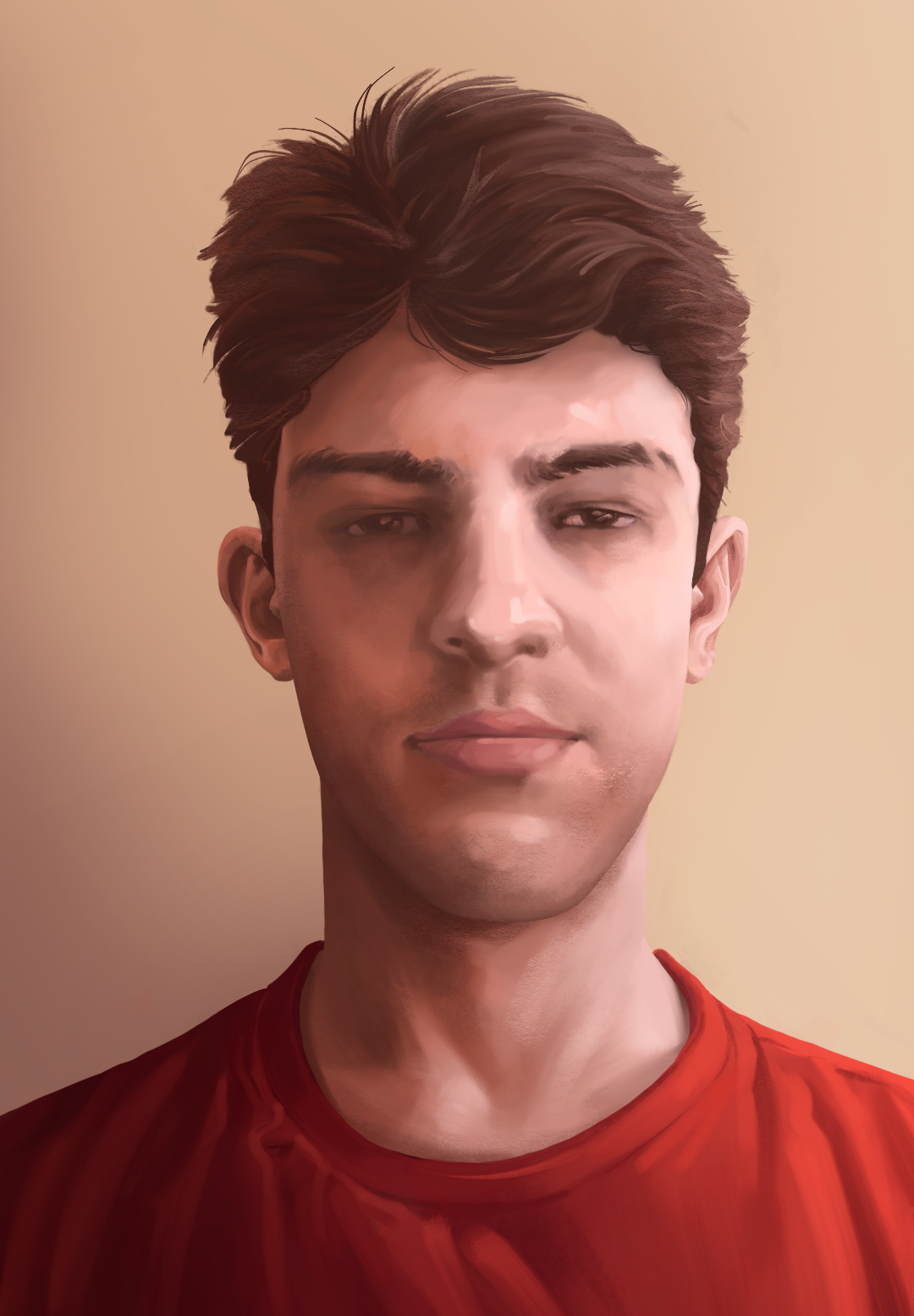 Self Portrait Painted on iPhone