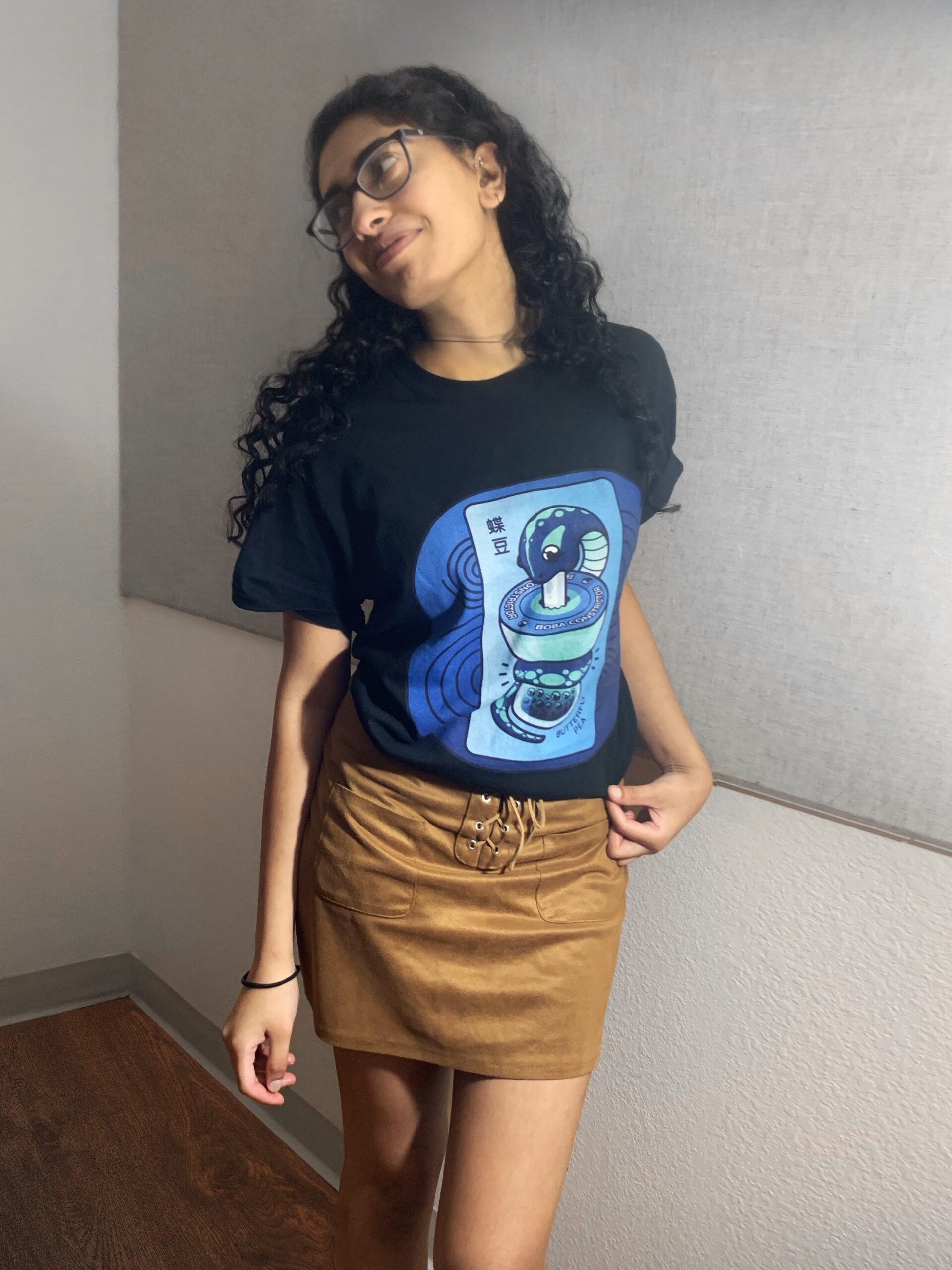 Butterfly Pea Boba Constrictor shirt