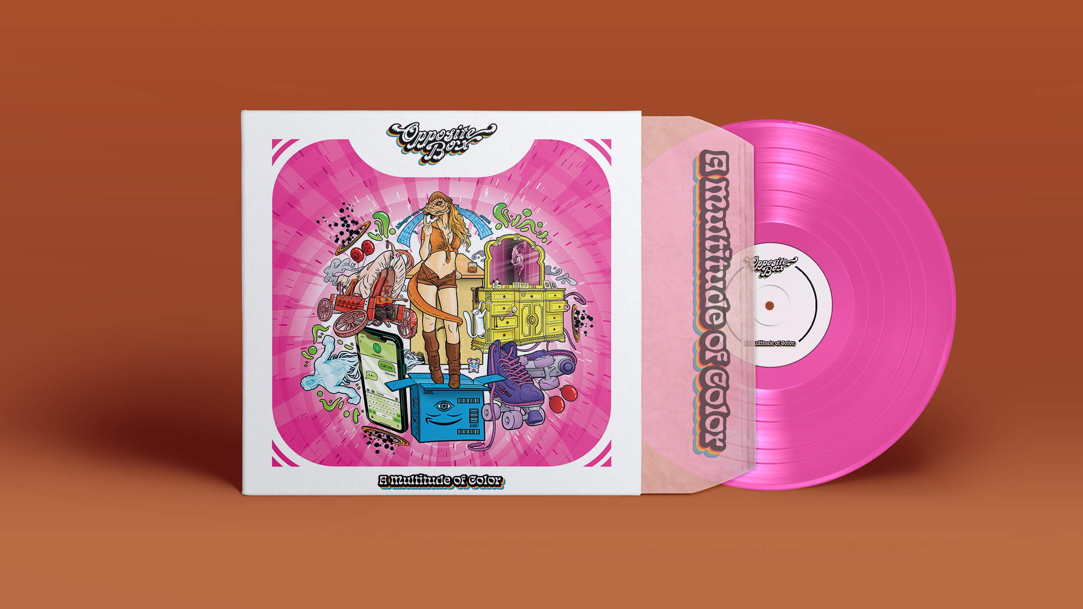 A Multitude of Color - vinyl record and album cover